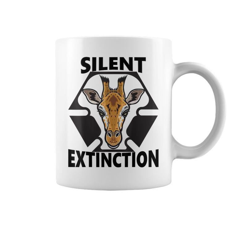 Silent Extinction Giraffe Animals Love Gift Apparel Animals Funny Gifts Coffee Mug