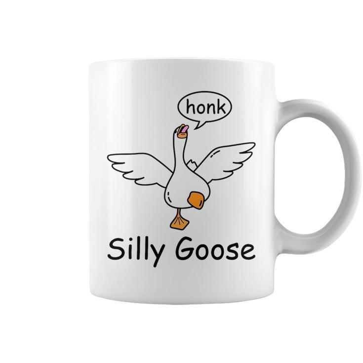 Silly Goose On The Loose Funny Saying Honk Goose University   Coffee Mug
