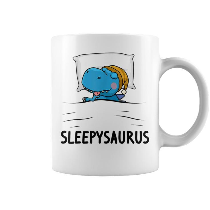 Sleepysaurus Nigh Dinosaur Dino T-Rex Nightgown Sleep Coffee Mug