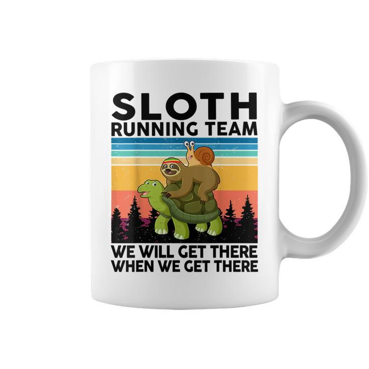 Sloth Sloth Running Team Runner Gift 5K Full Marathon Running Funny Gifts Coffee Mug
