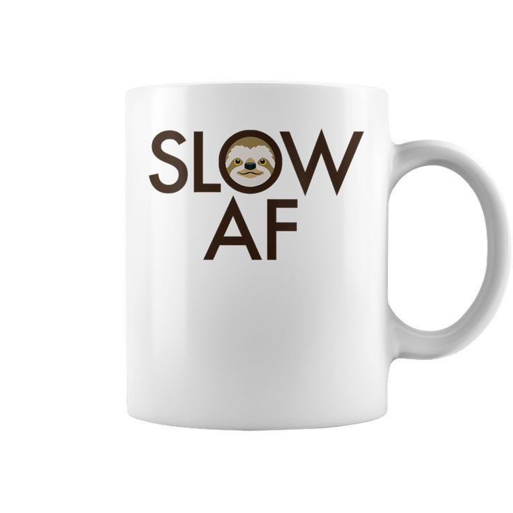 Slow Af Sloth Humorous Track Running Runner Womens Coffee Mug