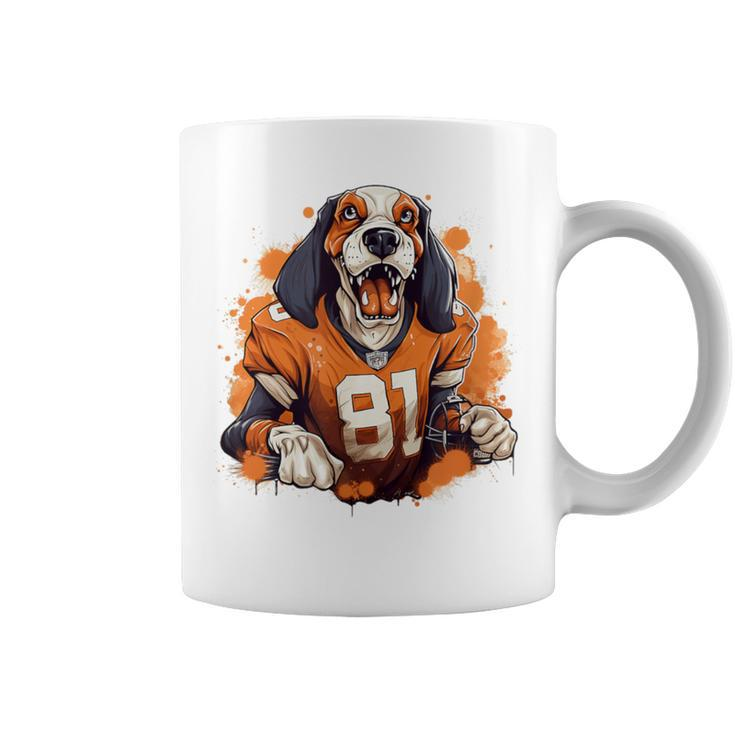 Smokey Coonhound Dog Tennessee Orange Coffee Mug