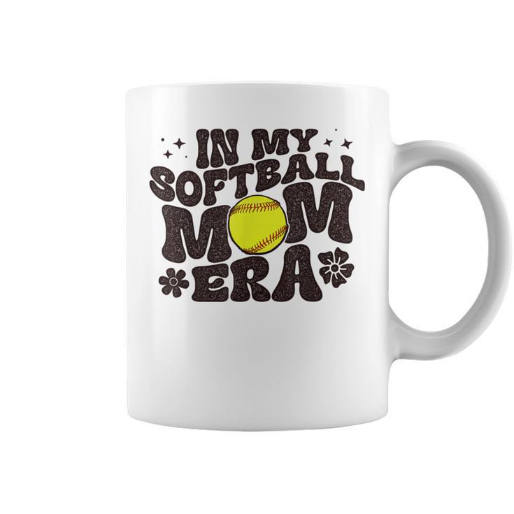 In My Softball Mom Era Softball Mama Retro Coffee Mug