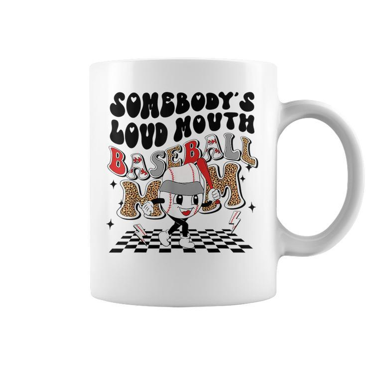 Somebodys Loud Mouth Baseball Mom Mama Momma  Gifts For Mom Funny Gifts Coffee Mug
