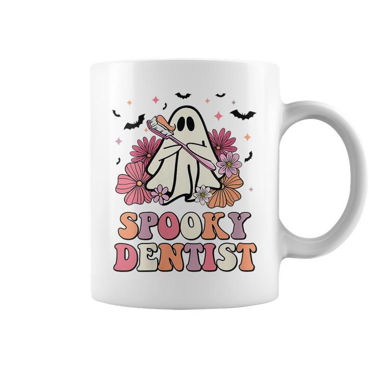 Spooky Dentist Ghost Halloween Dental Trick Or Th  Coffee Mug