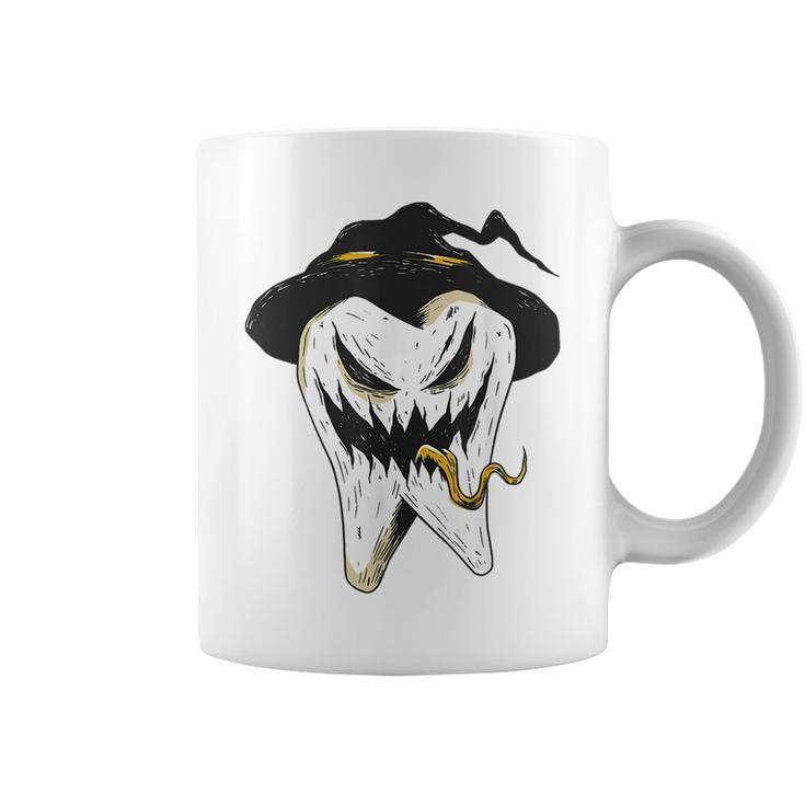 Spooky Scary Tooth Halloween Dentist  Coffee Mug