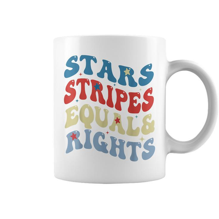 Stars Stripes And Equal Rights 4Th Of July Womens Rights T Equal Rights Funny Gifts Coffee Mug