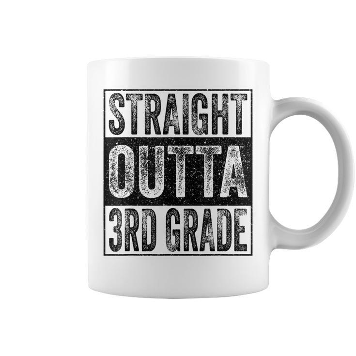 Straight Outta 3Rd Grade Class 2022 Graduate Third Grade Coffee Mug