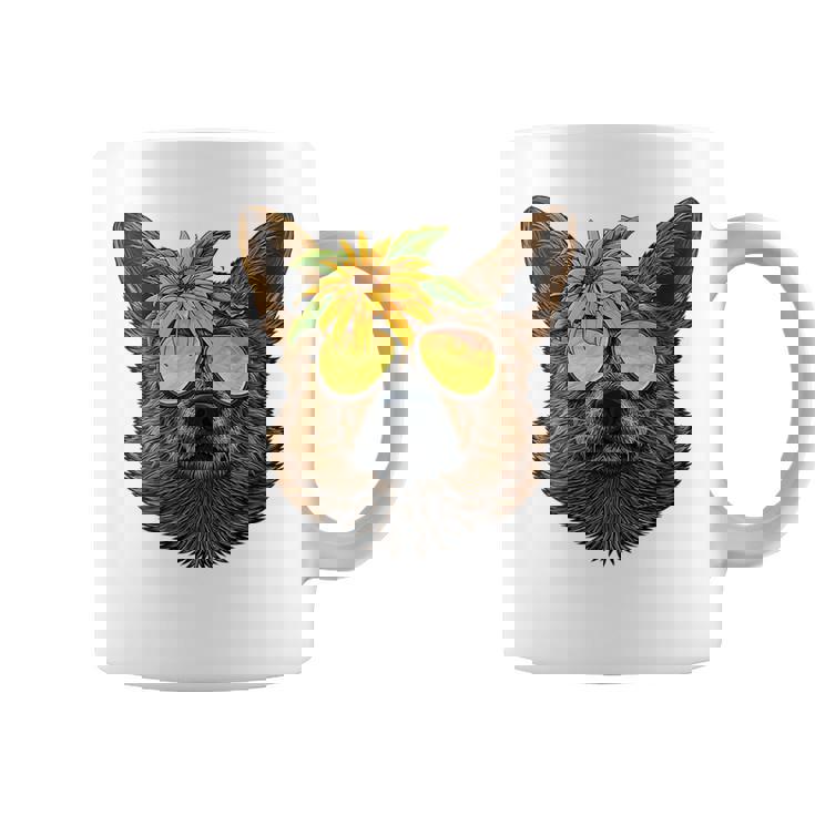 Summer Pembroke Welsh Corgi Tropical Holiday Summer Beach Coffee Mug Summer Pembroke Welsh Corgi Tropical Holiday Summer Beach Coffee Mug