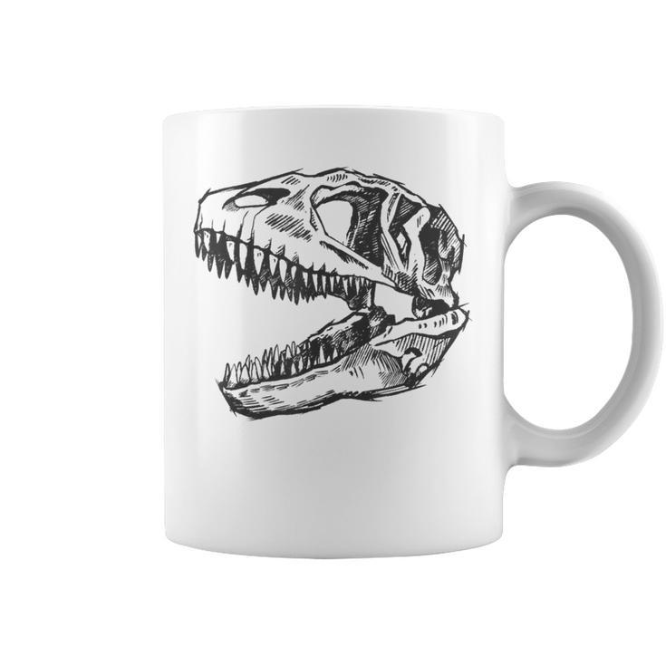 T-Rex Skull Skeleton Dino Bones Fossil Dinosaur  Coffee Mug