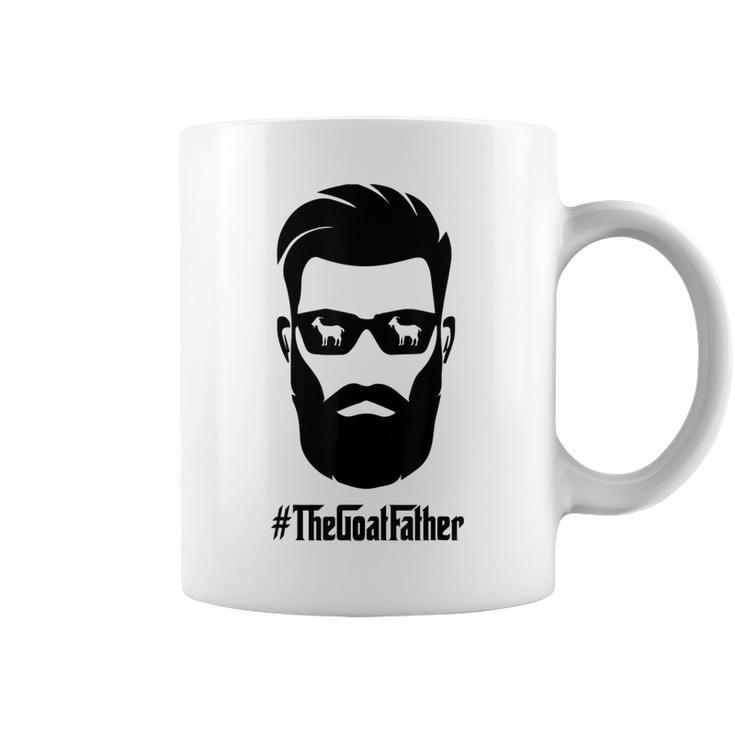 The Goat Father  The Goatfather With Beard & Glasses  Coffee Mug