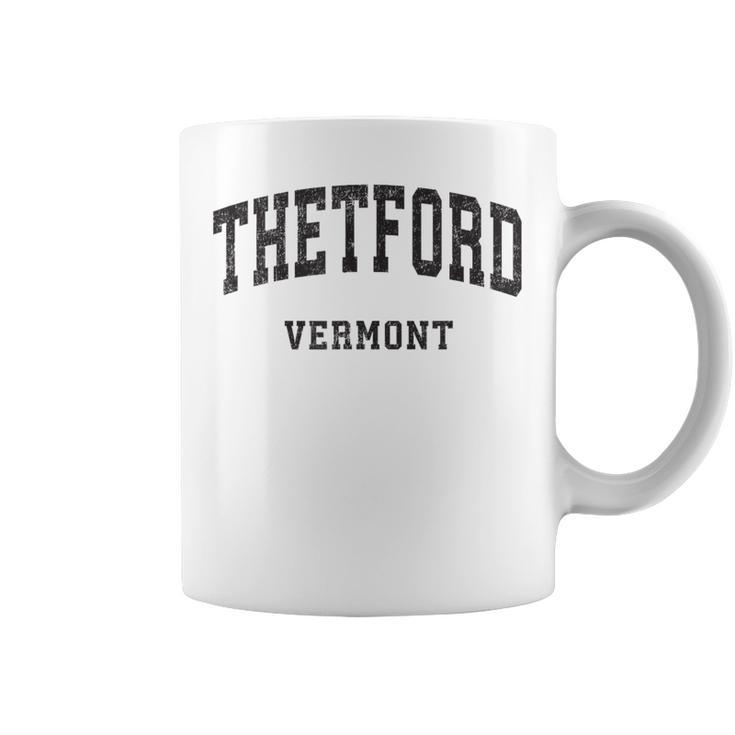 Thetford Vermont Vt Vintage Athletic Sports Design Coffee Mug