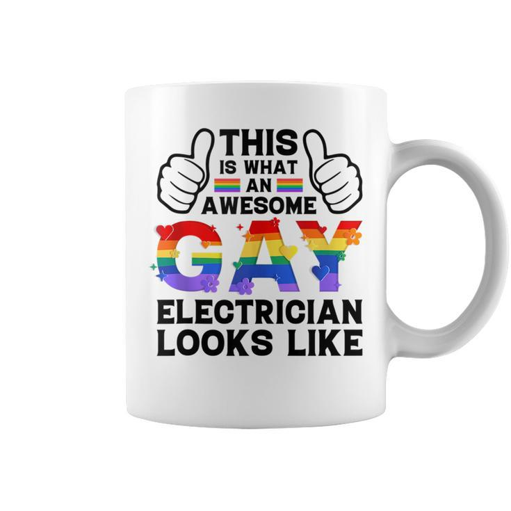 This Is What A Gay Electrician Looks Like Lgbtq Pride Month  Coffee Mug