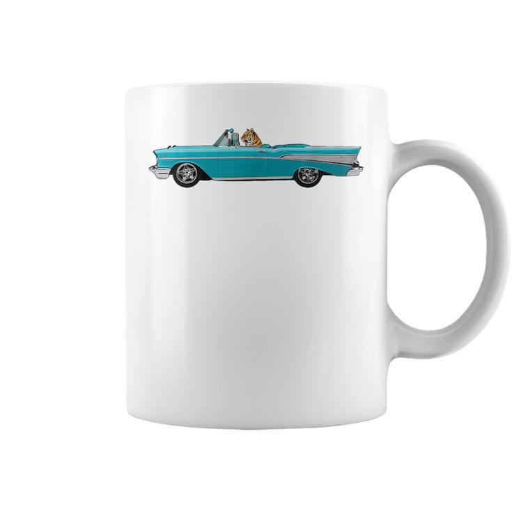 Tiger In A Convertible Classic Car Funny Coffee Mug