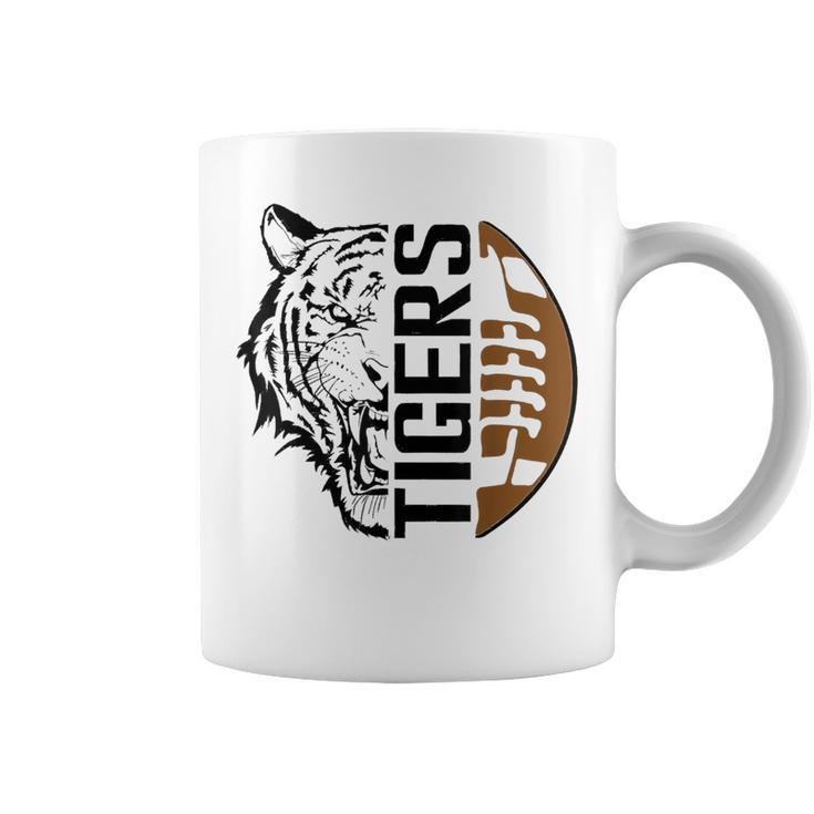 Tigers Swash School Spirit Orange Black Football Sports Fan Coffee Mug