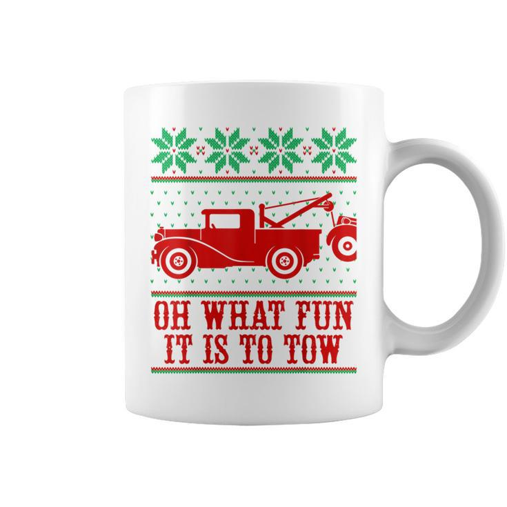 Tow Truck Driver Christmas -Oh What Fun It Is To Tow Coffee Mug