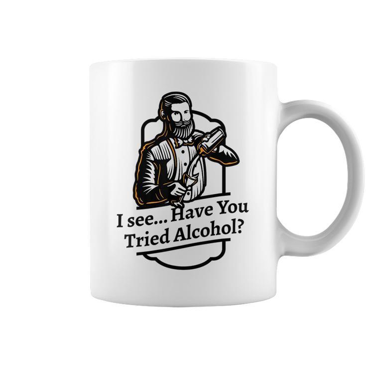 Try Drinking Meme Alcohol Therapy Cocktail Shaker  Coffee Mug