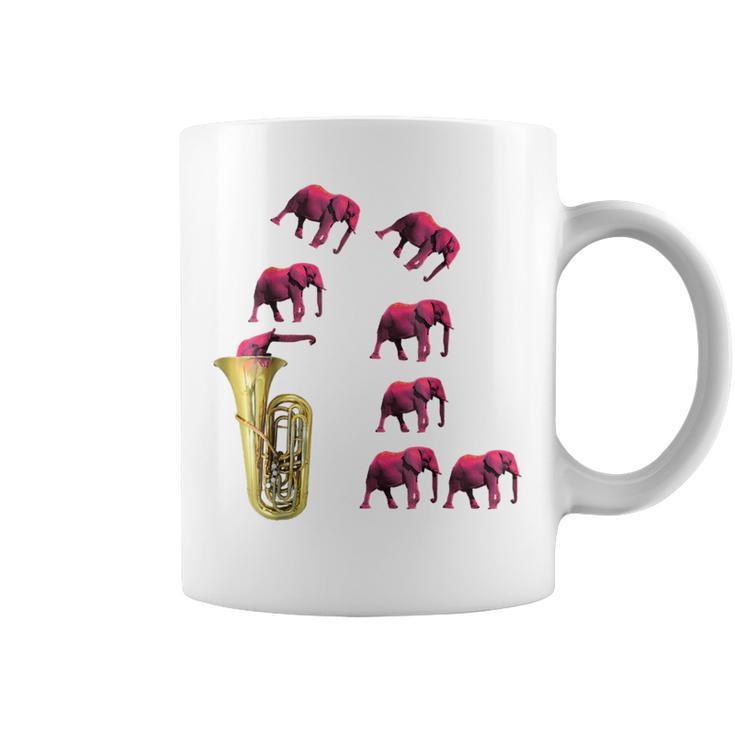 Tuba Funny Elephant Gifts For Elephant Lovers Funny Gifts Coffee Mug