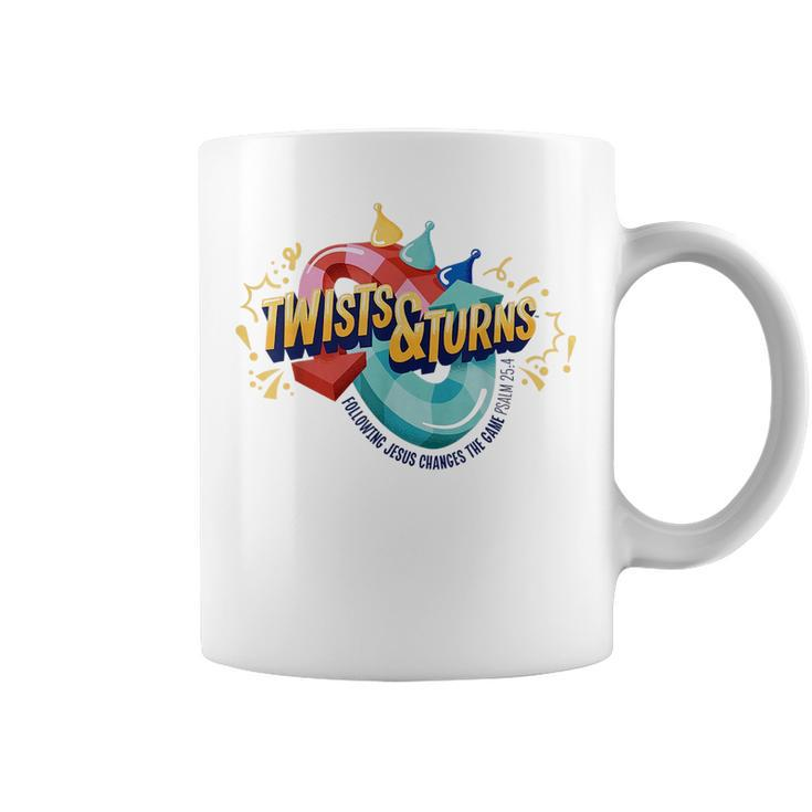 Twists And Turns Vbs 2023 Following Jesus Changes The Game  Coffee Mug