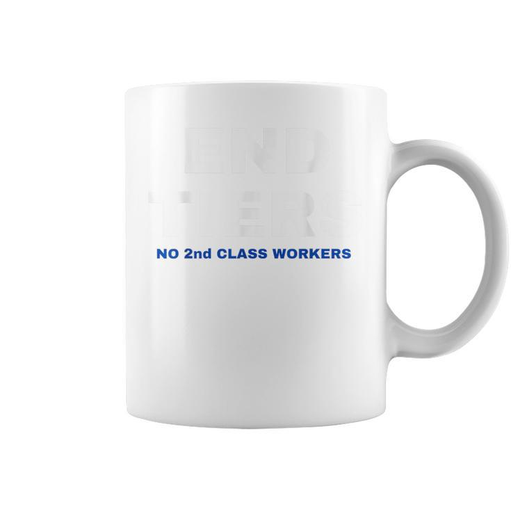 Uaw Strike Red United Auto Workers Picket Sign End Tiers Coffee Mug
