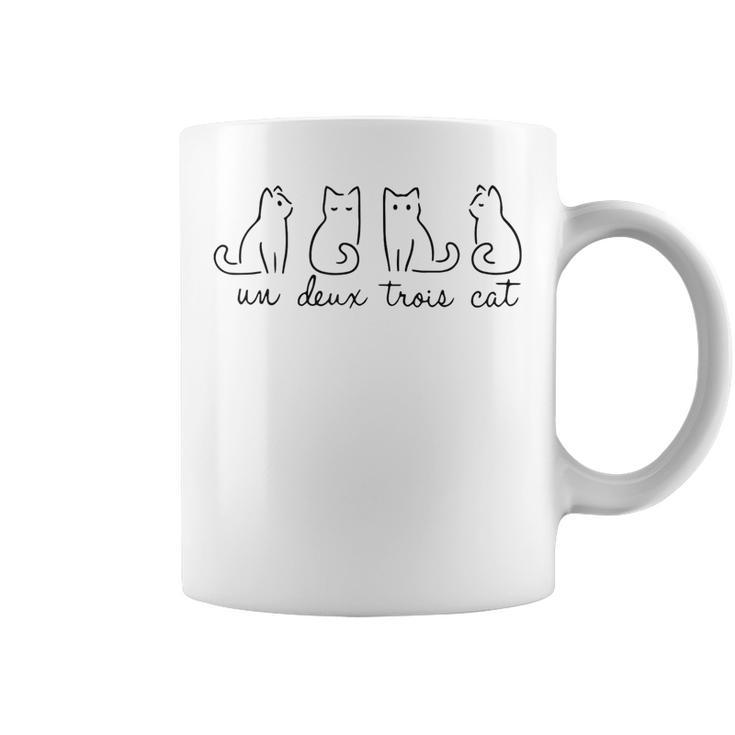 Un Deux Trois Cat Cute Cat Lover Pet Lover Coffee Mug
