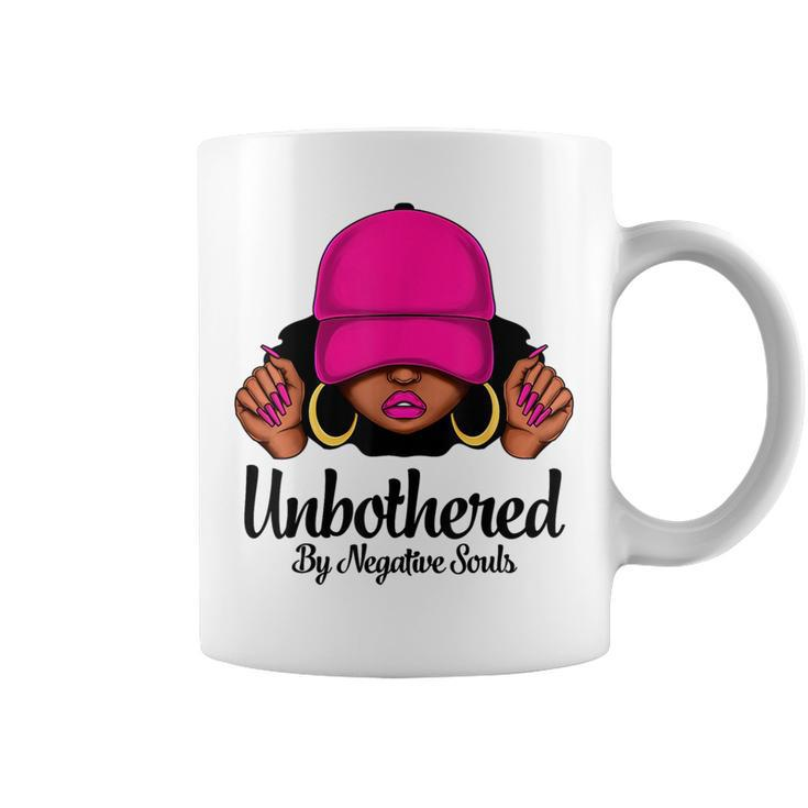 Unbothered Sassy Black Queen African American Afro Woman  Coffee Mug
