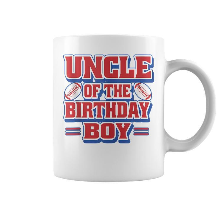 Uncle Football Birthday Boy Family Baller B-Day Party   Coffee Mug