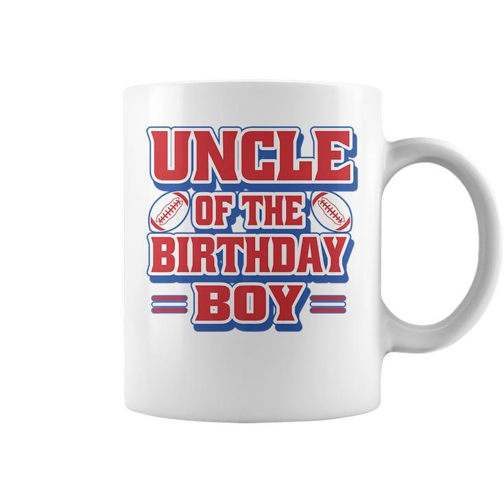 Uncle Football Birthday Boy Family Baller B-Day Party    Coffee Mug