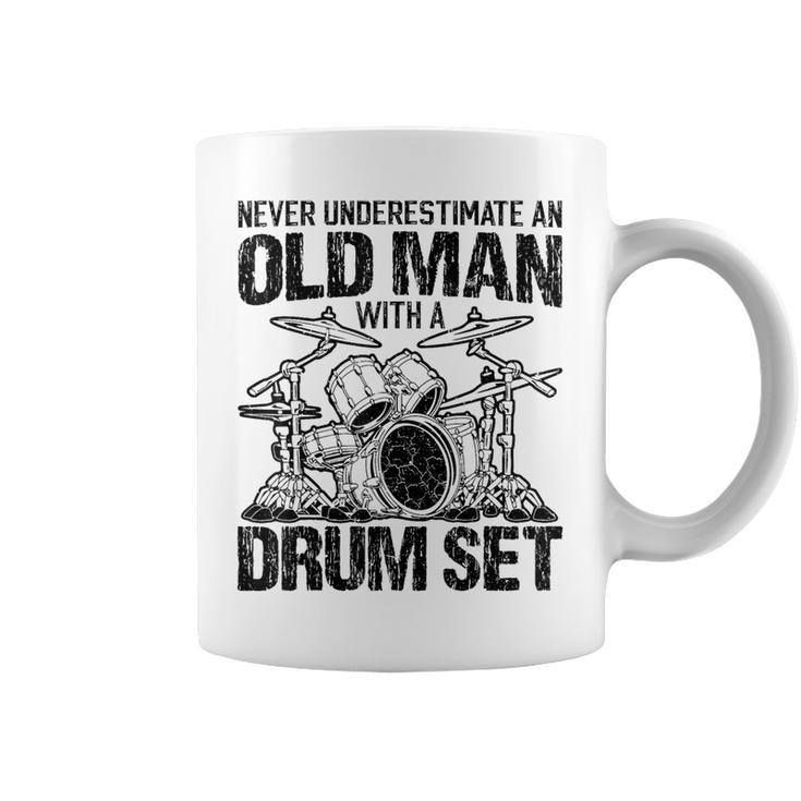 Never Underestimate An Old Drummer Percussionist Coffee Mug