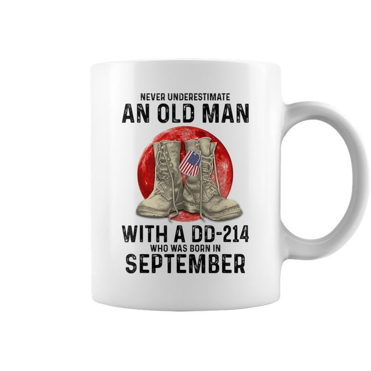 Never Underestimate An Old Man With A Dd 214 September Coffee Mug