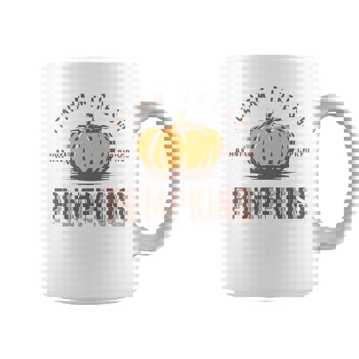 Vintage Fall Halloween Thanksgiving Fresh Farm Pumpkins Halloween Funny Gifts Coffee Mug
