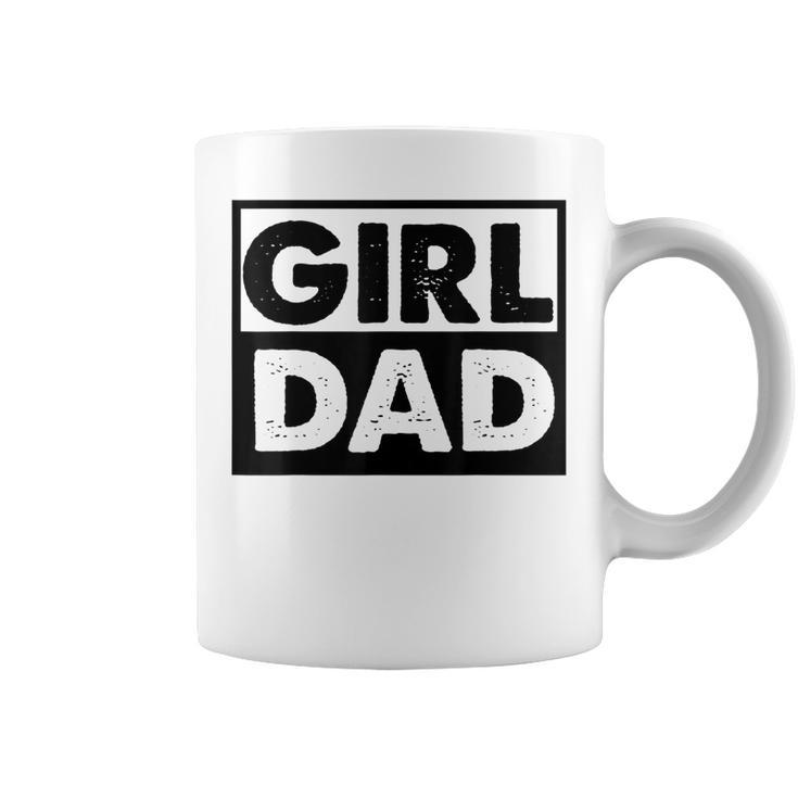 Vintage Girl Dad Proud Men Daddy Father Of Girl Dad  Coffee Mug