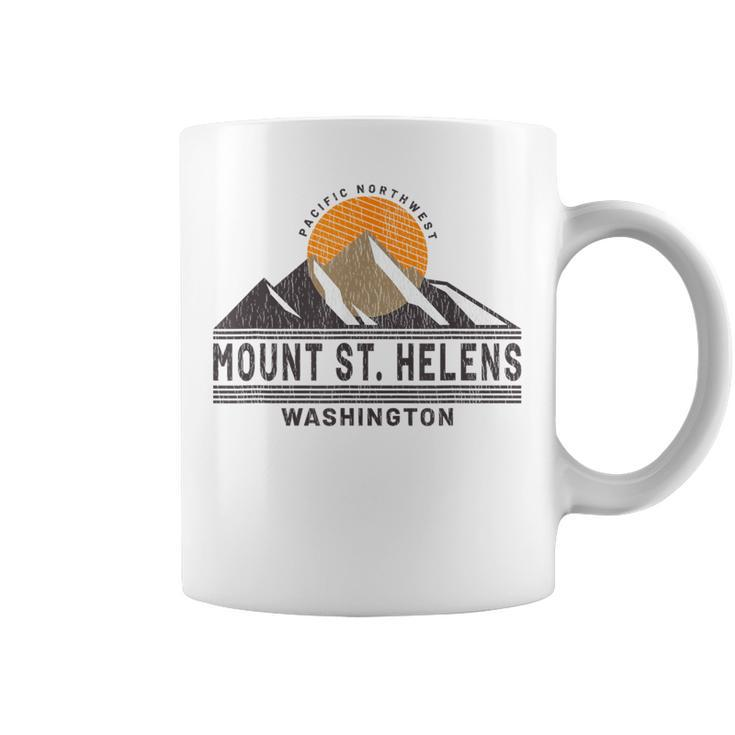Vintage Mount St Helens Washington Mountain Souvenir Coffee Mug