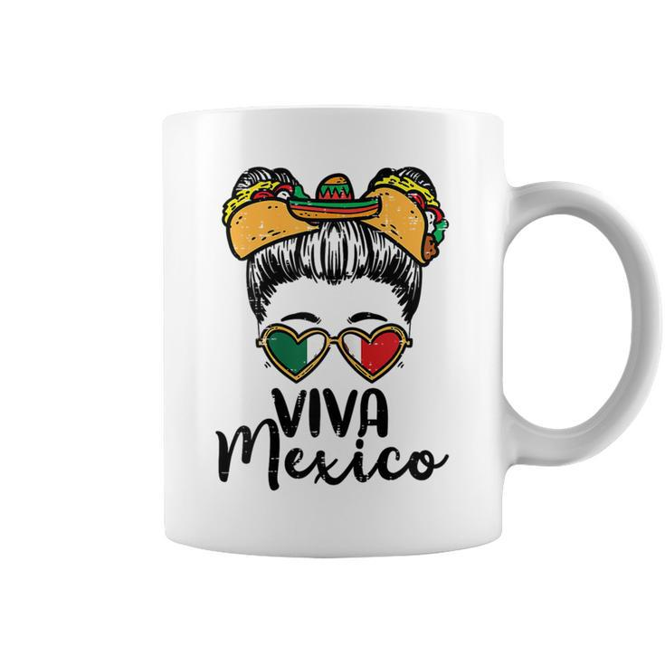 Viva Mexico Girl Cinco De Mayo Mexican Independence Coffee Mug