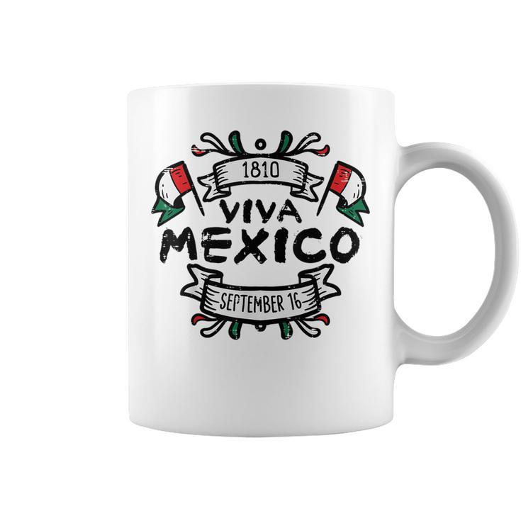 Viva Mexico September 16 1810 Mexican Independence Day Coffee Mug