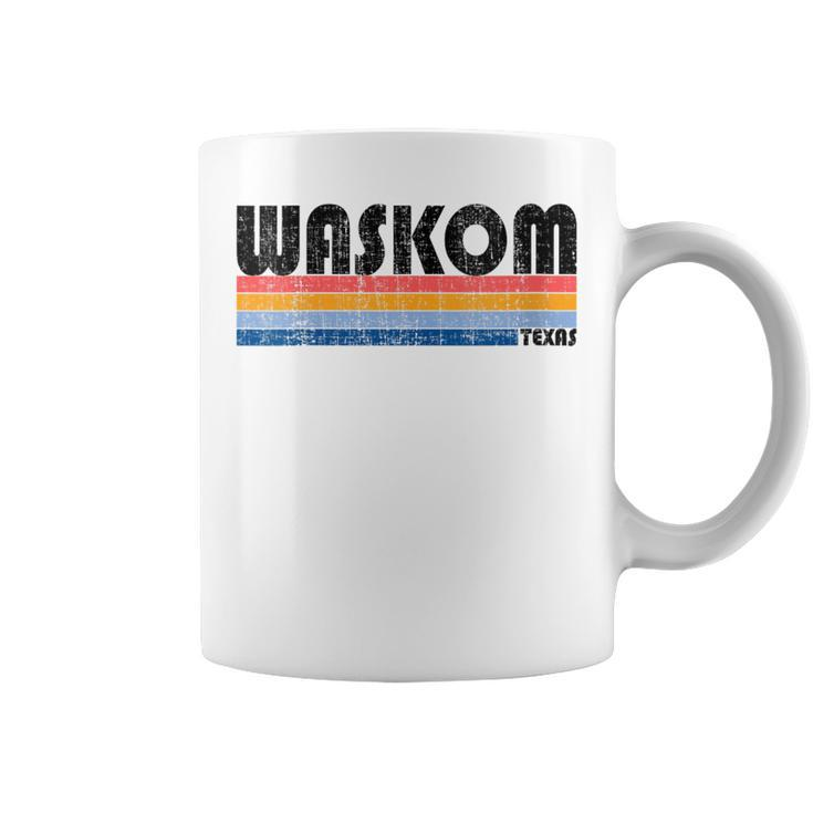 Waskom Tx Hometown Pride Retro 70S 80S Style Coffee Mug