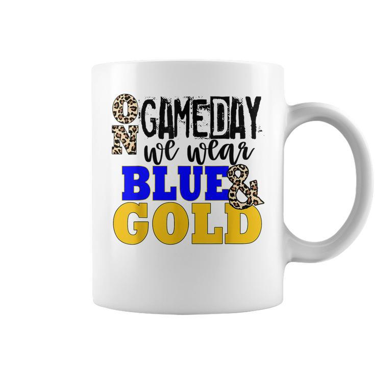 We Wear Blue And Gold School Spirit Coffee Mug