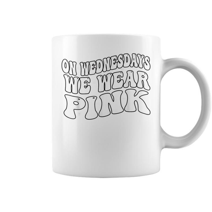 On Wednesdays I Wear Groovy Pink Coffee Mug