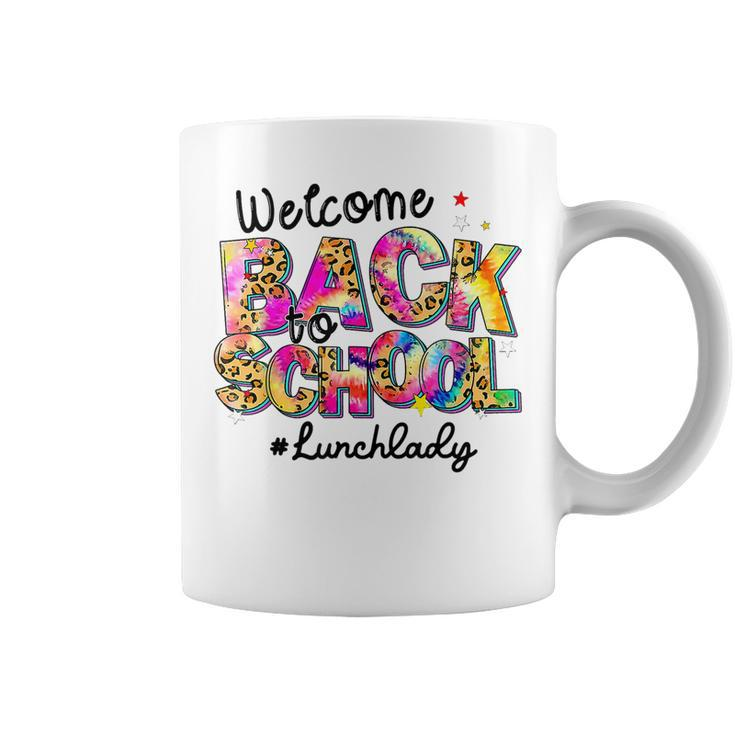Welcome Back To School Lunch Lady Leopard Tie Dye  Coffee Mug