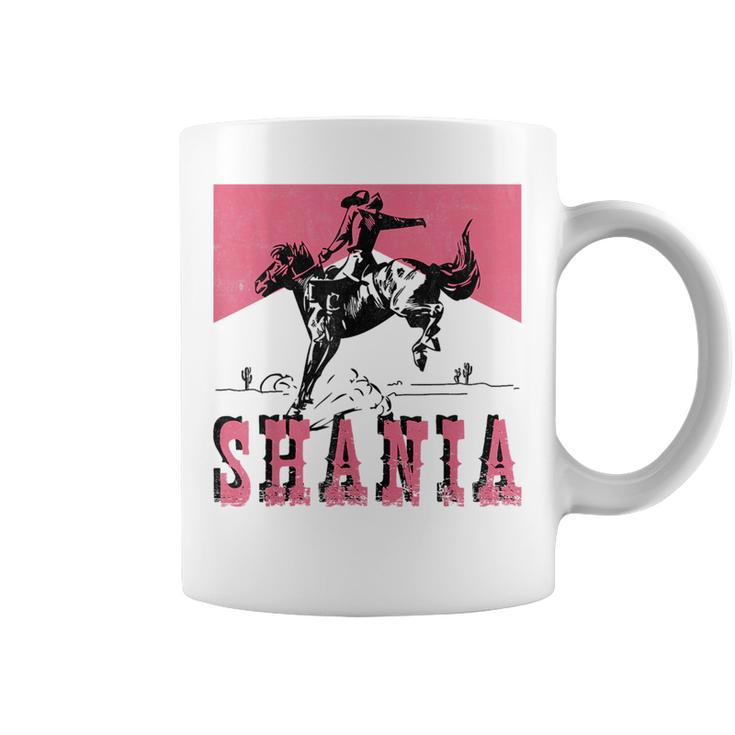 Western Shania First Name Punchy Cowboy Cowgirl Rodeo Style Coffee Mug