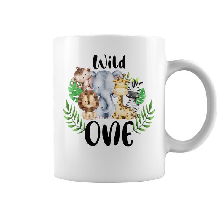 Wilde One Of The Wild One Zoo Birthday Safari Jungle Animal Coffee Mug