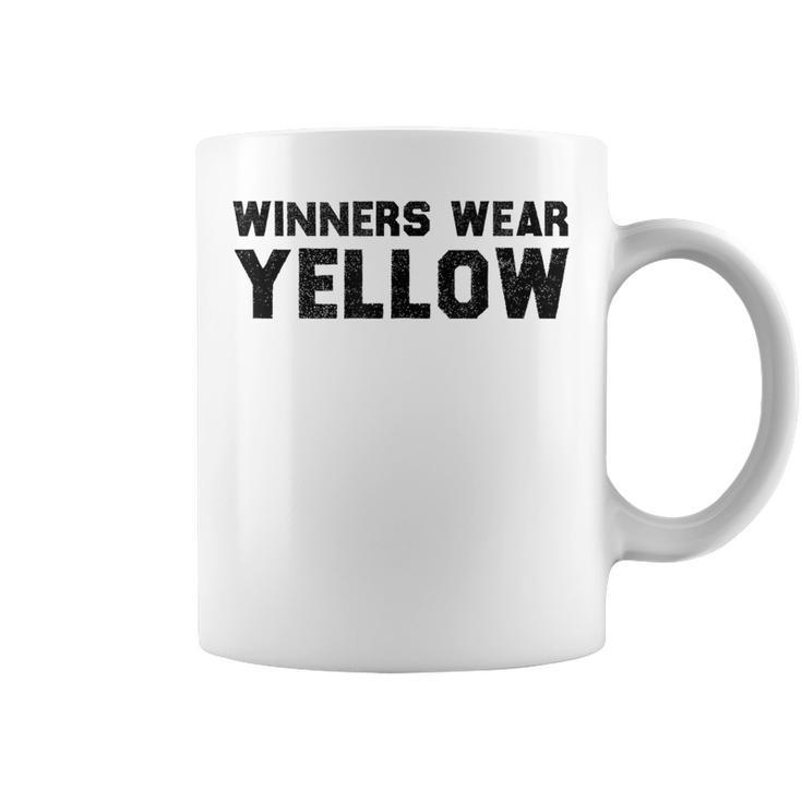 Winners Wear Yellow Spirit Wear Team Game Color War Coffee Mug