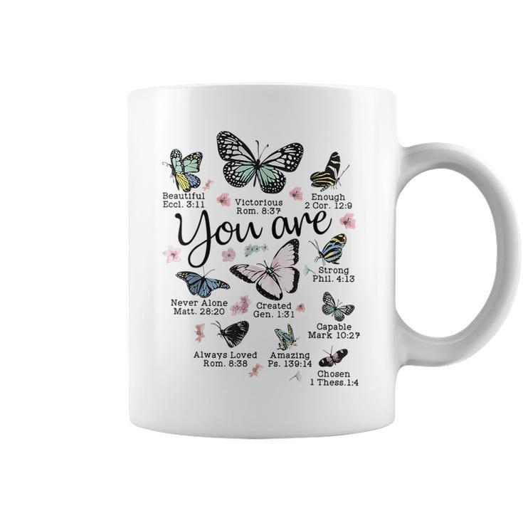 You Are Beautiful Butterfly Bible Verse Religious Christian  Coffee Mug