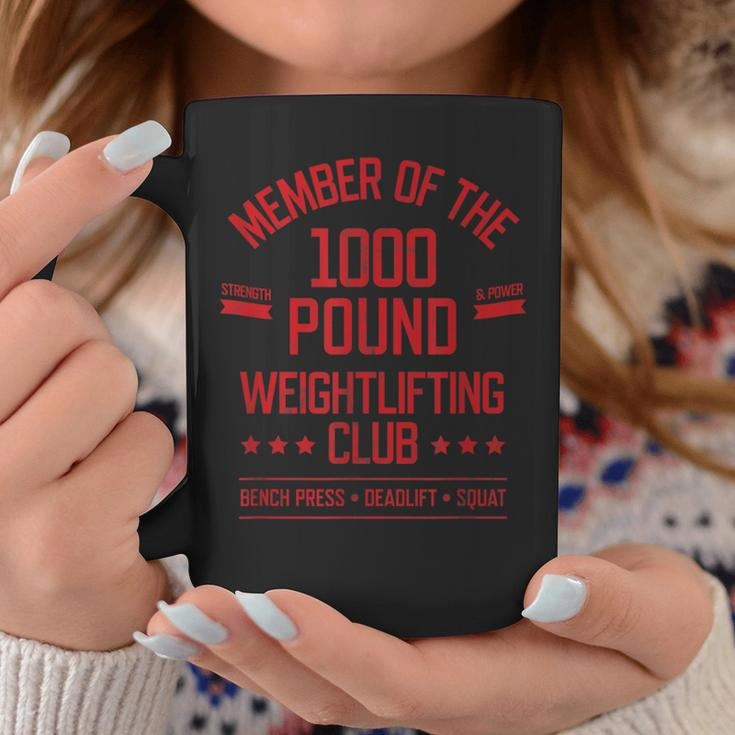 1000 Pound Weightlifting Club Strong Powerlifter Coffee Mug Unique Gifts