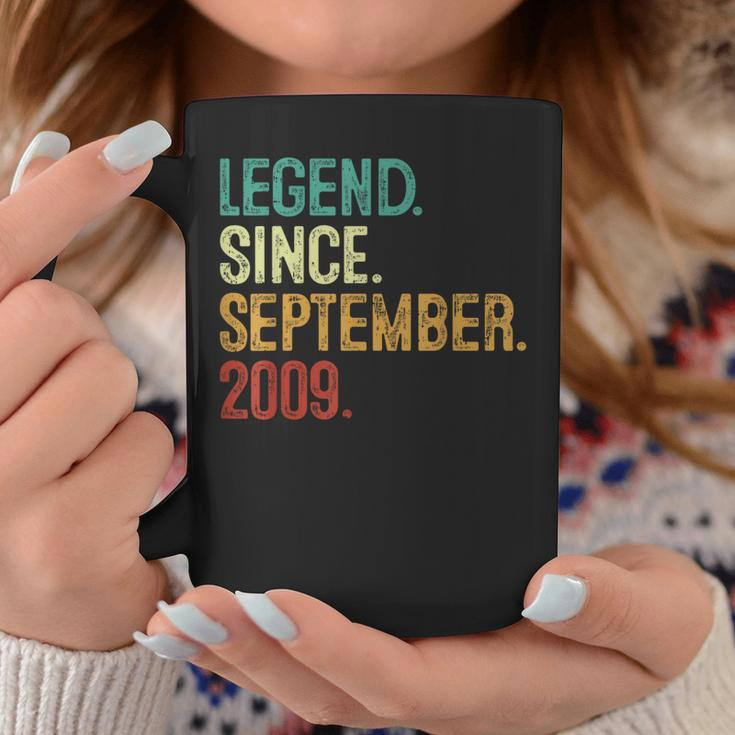 14 Years Old Legend Since September 2009 14Th Birthday Coffee Mug Funny Gifts