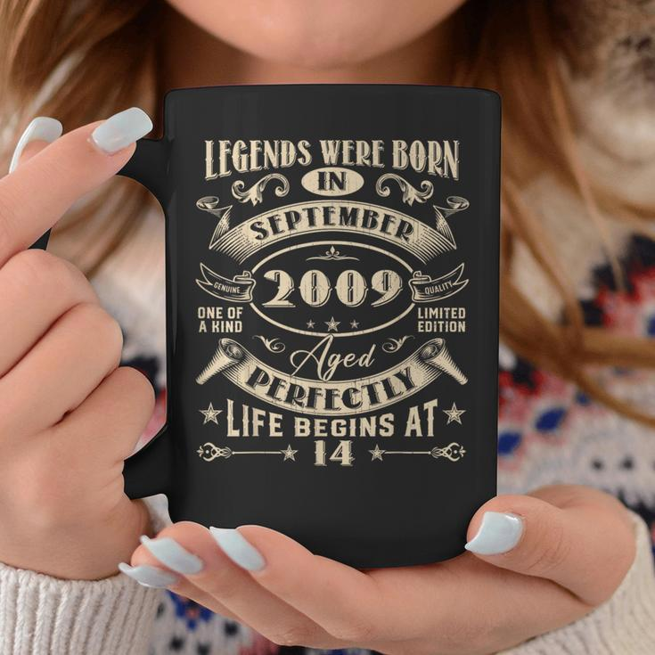 14Th Birthday 14 Years Old Legends Born September 2009 Coffee Mug Funny Gifts