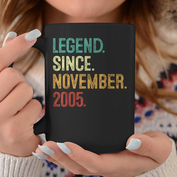 18 Years Old Legend Since November 2005 18Th Birthday Coffee Mug Unique Gifts