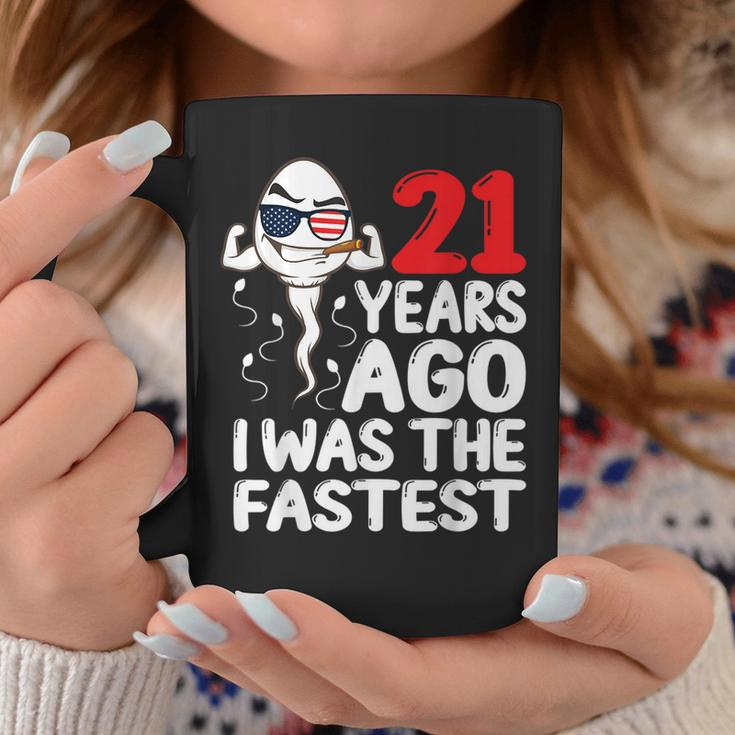 21 Years Ago I Was The Fastest 21St Birthday Gag Coffee Mug Unique Gifts