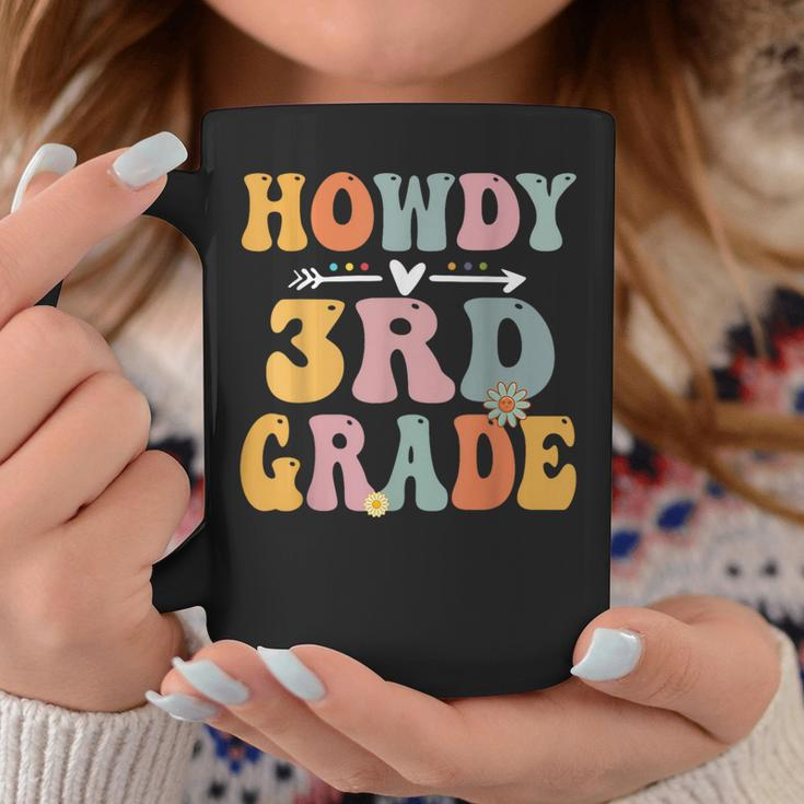 3Rd Grade Howdy Retro Groovy Vintage First Day Of School Coffee Mug Unique Gifts
