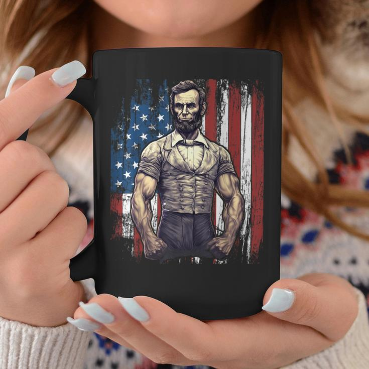 4Th Of July Patriotic Funny Abraham Lincoln Graphic July 4Th Coffee Mug Unique Gifts